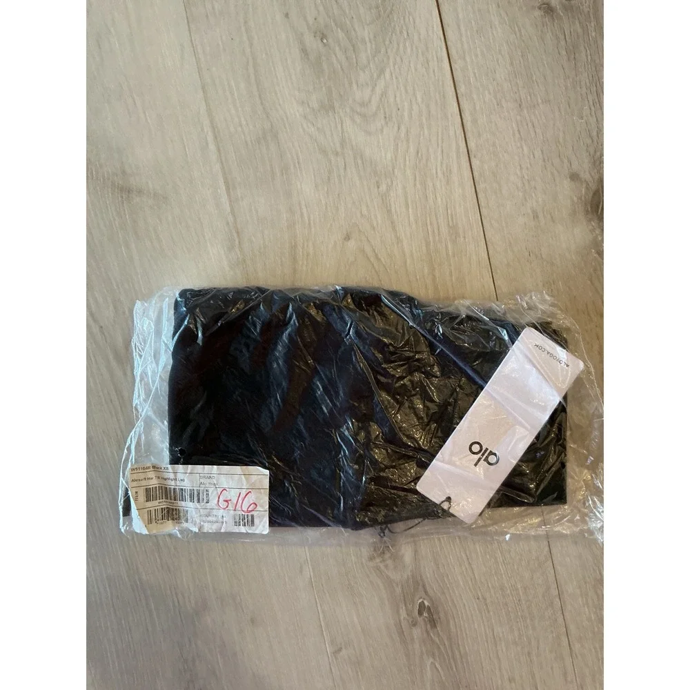 Alo Yoga Alosoft High-Waist 7/8 Highlight Legging Black XS New With Tags